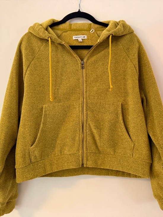 Toad&Co Sweaters - Toad&Co Whitney Terry Zip Hoodie | Mustard | Large